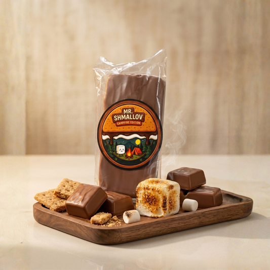 זוג סמורס מצופה וצלוי בשוקולד